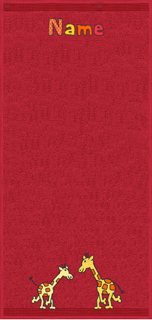 Langhalsgiraffen auf bordeaux