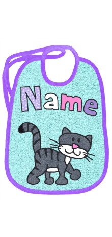 Katze Schnurrli auf aqua